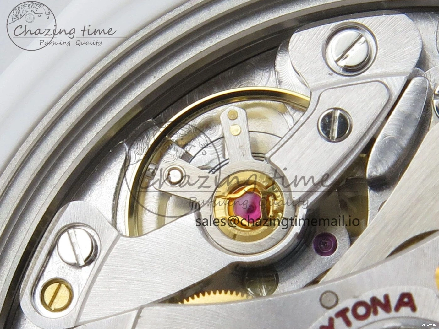 White SONIC Case Black Rainbow Daytona Bezel SA4130 Best and Rainbow Bracelet Dial Edition Ceramic 0113